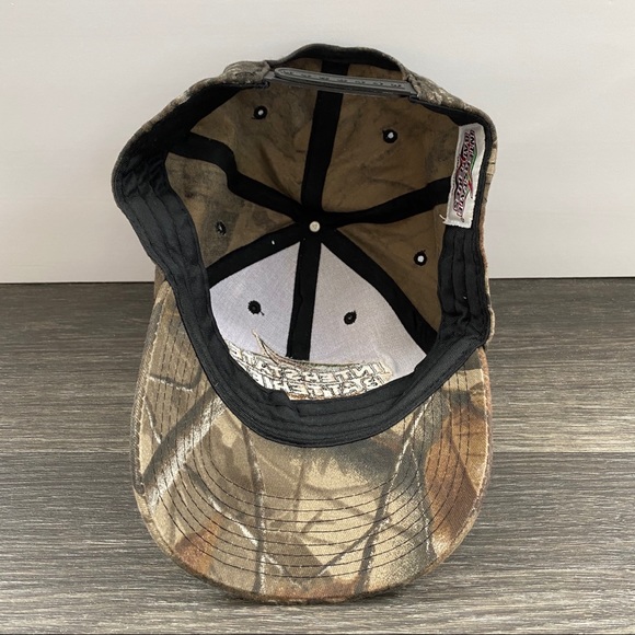Vintage Interstate Batteries RealTree Hardwood Camouflage Camo Snapback Hat Cap - Picture 7 of 9